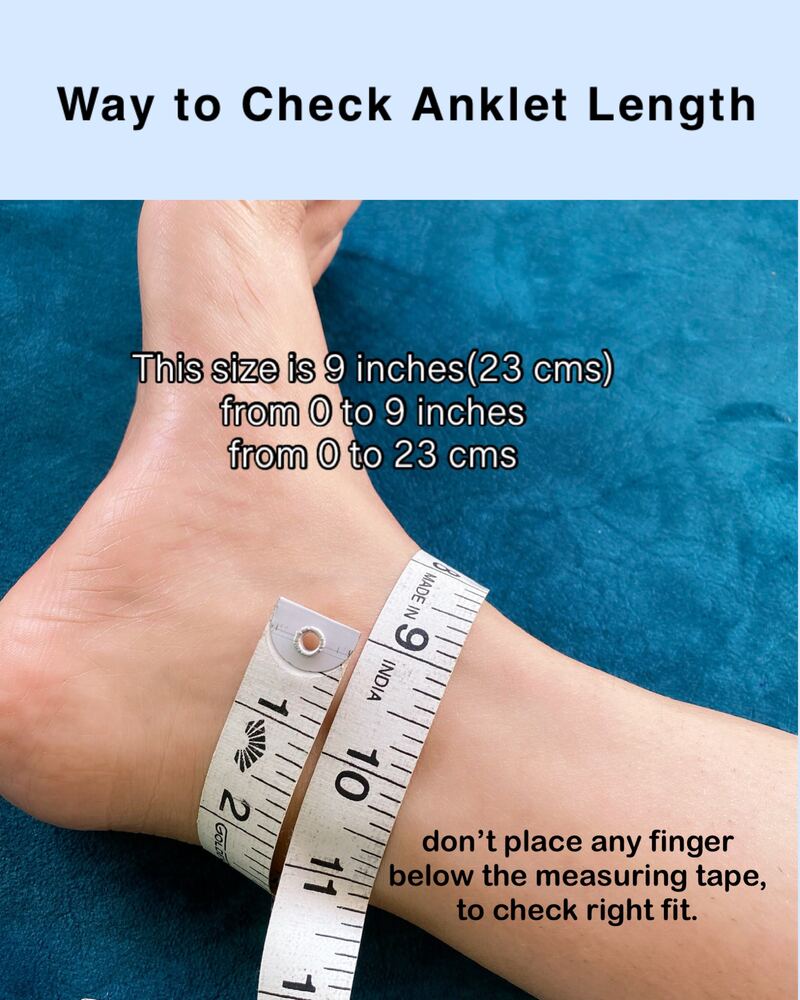 How to measure anklet length